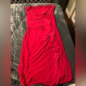 Chaps long pink dress